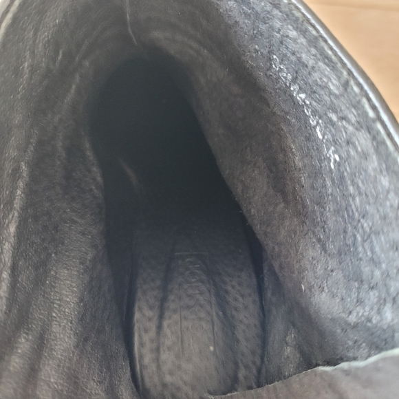 Black Topshop leather boots with red block heels 39 - Picture 12 of 14